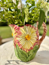 Load image into Gallery viewer, Large Italian majolica daisy jug
