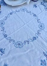Load image into Gallery viewer, A embroidered Willow Pattern tablecloth
