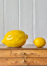 Load image into Gallery viewer, Large ceramic decorative lemon
