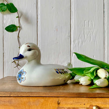 Load image into Gallery viewer, Mexican glazed, folk-art stoneware duck
