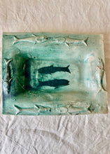 Load image into Gallery viewer, Blue studio pottery fish dish
