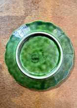 Load image into Gallery viewer, Small green cabbage ware plate
