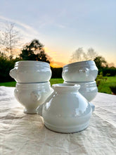 Load image into Gallery viewer, Vintage French porcelain lioness head soup bowls
