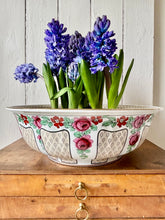 Load image into Gallery viewer, Large antique washstand bowl - with rose decoration
