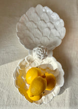 Load image into Gallery viewer, White Portuguese artichoke twin nibbles dish

