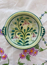 Load image into Gallery viewer, Pale green floral Portuguese bowl by Porches Pottery
