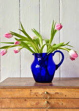 Load image into Gallery viewer, A Bristol Blue antique glass jug
