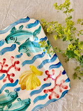 Load image into Gallery viewer, Ocean plate - studio pottery
