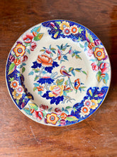 Load image into Gallery viewer, An antique decorative plate with exotic flowers and bird
