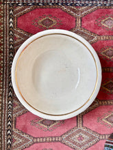 Load image into Gallery viewer, Large antique washstand bowl in white
