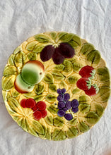 Load image into Gallery viewer, Large Sarreguemines fruity majolica serving/sharing platter
