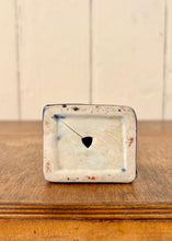 Load image into Gallery viewer, Hand painted cat on blue cushion
