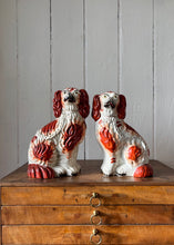 Load image into Gallery viewer, A pair of antique Staffordshire dogs - Mr and Mrs!

