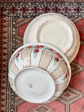 Load image into Gallery viewer, Large antique washstand bowl - with rose decoration
