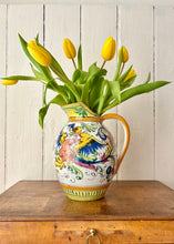 Load image into Gallery viewer, Large Italian hand painted jug with Fleur De Lis
