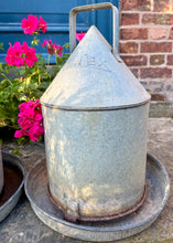 Load image into Gallery viewer, Eltex vintage galvanised steel poultry drinkers / garden planters
