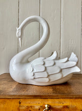 Load image into Gallery viewer, Large elegant stylised swan vase
