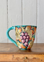 Load image into Gallery viewer, Italian hand painted majolica fruity jug
