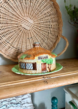 Load image into Gallery viewer, Beswick Ware thatched cottage covered dish
