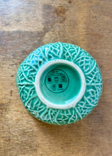 Load image into Gallery viewer, Small green cabbage ware bowl
