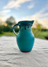 Load image into Gallery viewer, Turquoise studio pottery jug by Paul Cartledge, Oz Street Pottery
