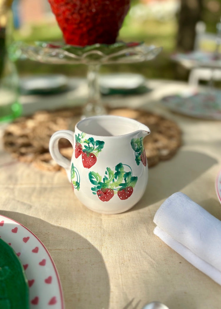 A sweet Italian strawberry jug