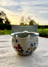 Load image into Gallery viewer, Abstract floral and platter studio pottery jug
