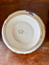 Load image into Gallery viewer, Art Deco fruity green pedestal bowl by Arboretum Ware
