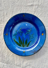 Load image into Gallery viewer, Large studio pottery dish with bluebells and stars
