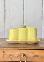 Load image into Gallery viewer, Beswick yellow butter dish with floral design
