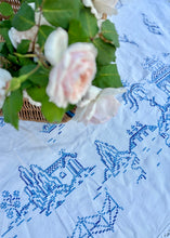Load image into Gallery viewer, A embroidered Willow Pattern tablecloth
