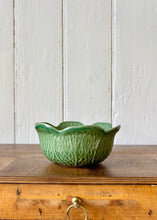 Load image into Gallery viewer, Small green cabbage ware bowl
