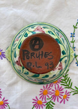 Load image into Gallery viewer, Pale green floral Portuguese bowl by Porches Pottery
