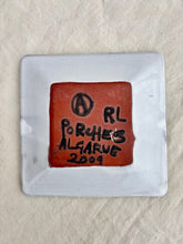 Load image into Gallery viewer, Square, leafy hand painted dish by Porches
