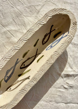 Load image into Gallery viewer, Studio pottery elongated dish with hand painted fish
