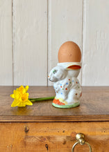 Load image into Gallery viewer, White rabbit hand painted egg cup
