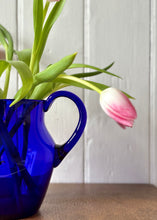 Load image into Gallery viewer, A Bristol Blue antique glass jug
