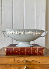 Load image into Gallery viewer, Large Wedgwood Queen&#39;s Ware mantle vase in pale grey
