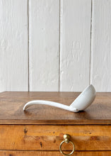 Load image into Gallery viewer, A china ladle with blue botanical detailing
