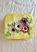 Load image into Gallery viewer, Beswick yellow butter dish with floral design
