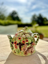 Load image into Gallery viewer, Annie Rowe Rabbit Village tea pot
