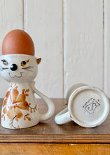 Load image into Gallery viewer, A set of four Portuguese cat egg cups
