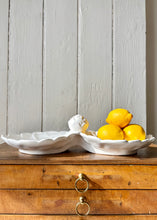 Load image into Gallery viewer, White Portuguese artichoke twin nibbles dish
