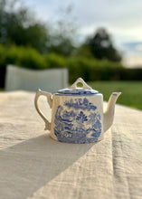 Load image into Gallery viewer, Antique Willow Pattern blue and white teapot
