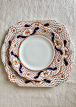 Load image into Gallery viewer, A square cake serving plate and set of 7 matching small plates
