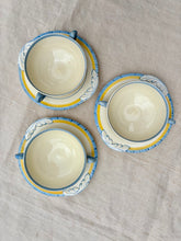 Load image into Gallery viewer, A set of 3 breakfast twin handled cups and saucers
