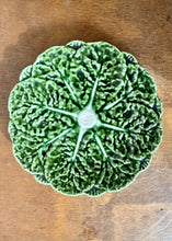 Load image into Gallery viewer, Small green cabbage ware plate
