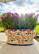 Load image into Gallery viewer, Large Victorian foot bath or planter in oriental style
