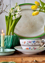 Load image into Gallery viewer, A giant tea cup and saucer in the Chinese Rose pattern by Spode
