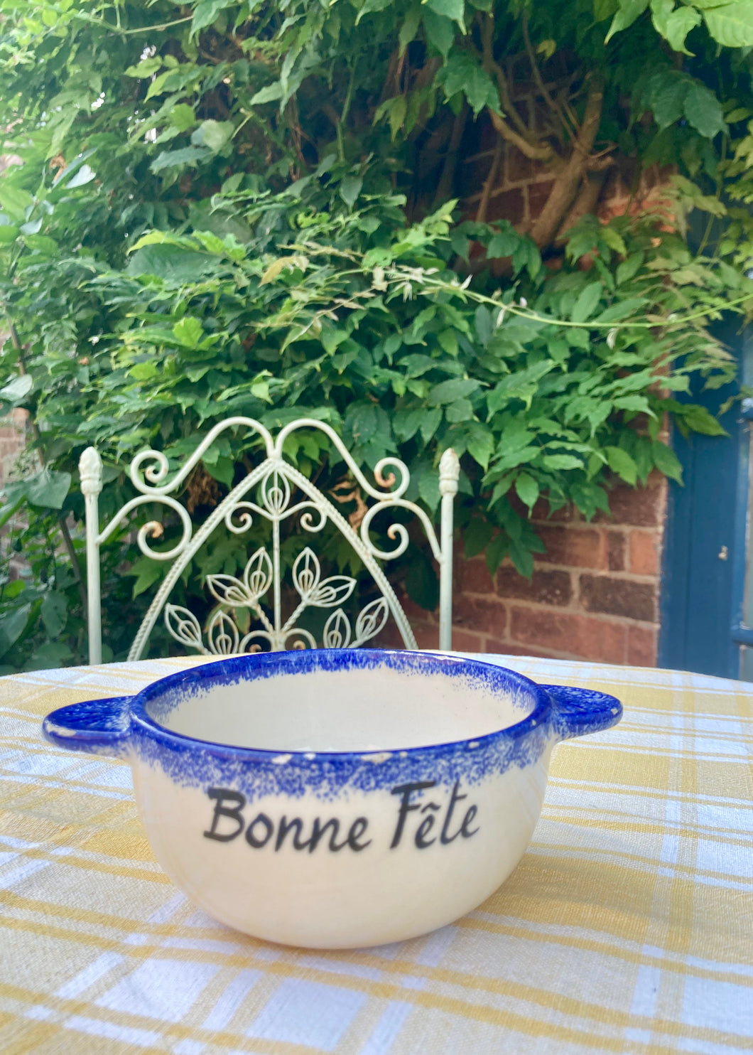 A Breton bowl - Bonne Fete! (happy holiday)